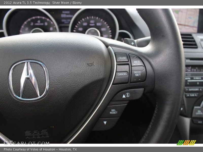 Silver Moon / Ebony 2012 Acura TL 3.5 Technology