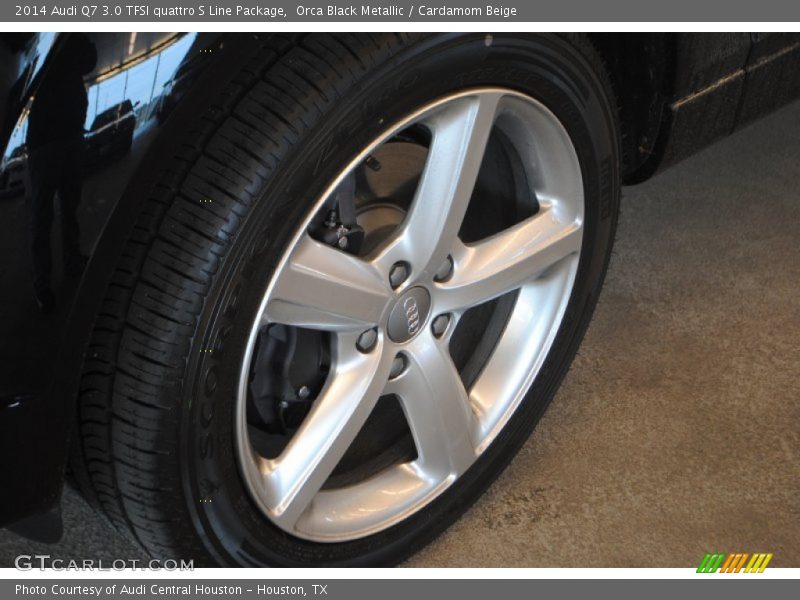 Orca Black Metallic / Cardamom Beige 2014 Audi Q7 3.0 TFSI quattro S Line Package