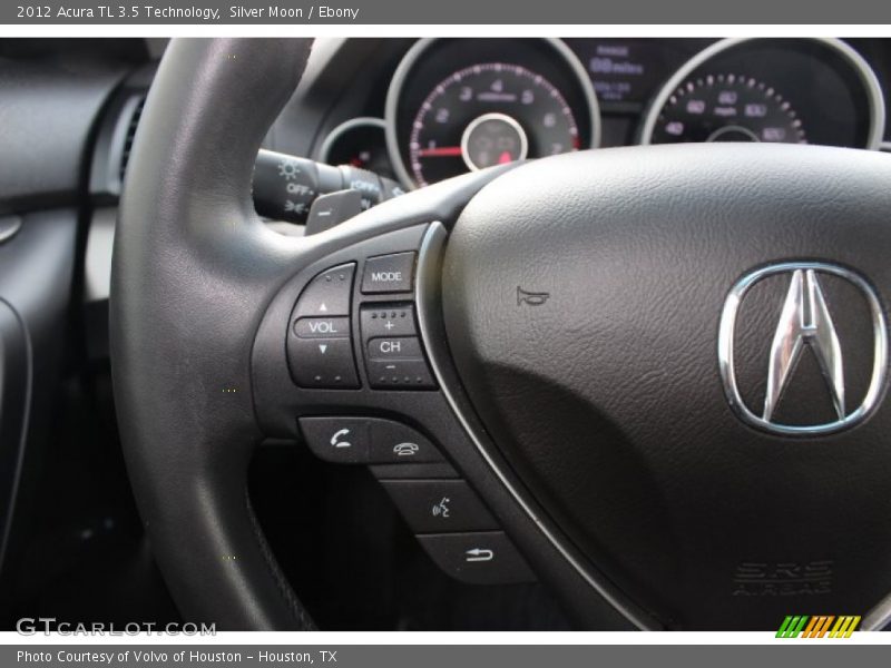 Silver Moon / Ebony 2012 Acura TL 3.5 Technology