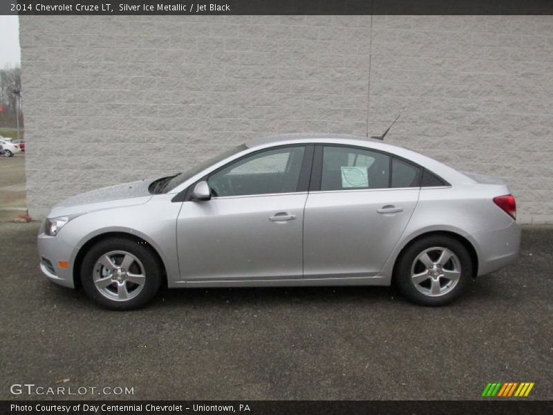 Silver Ice Metallic / Jet Black 2014 Chevrolet Cruze LT