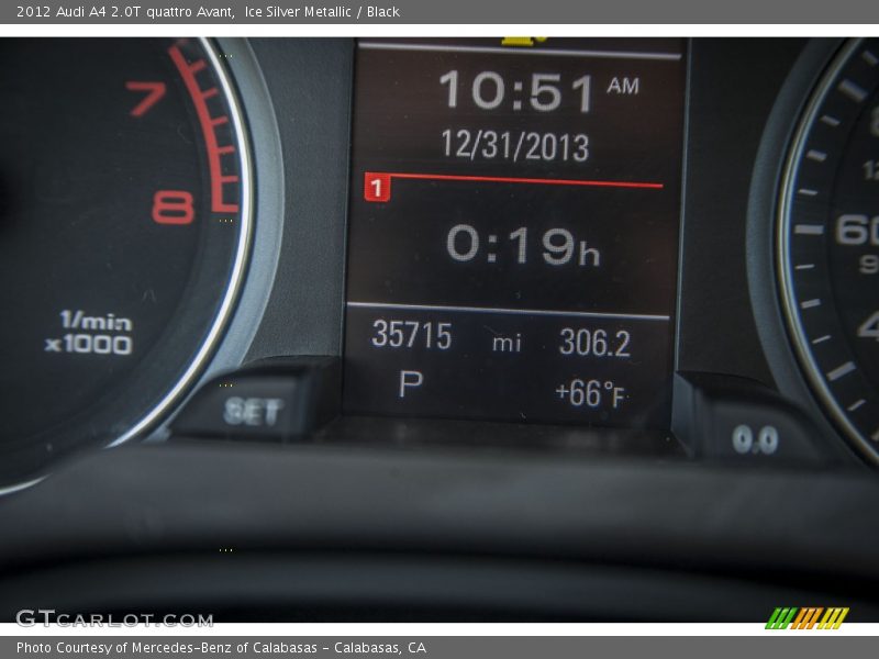 Ice Silver Metallic / Black 2012 Audi A4 2.0T quattro Avant
