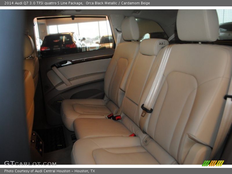 Orca Black Metallic / Cardamom Beige 2014 Audi Q7 3.0 TFSI quattro S Line Package