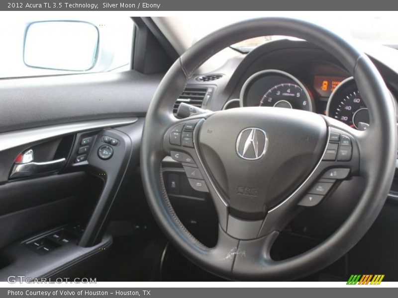 Silver Moon / Ebony 2012 Acura TL 3.5 Technology