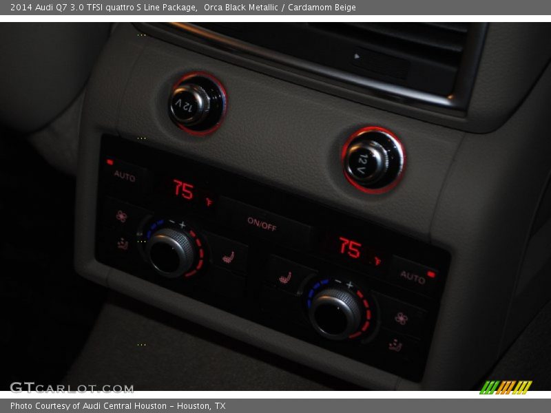 Orca Black Metallic / Cardamom Beige 2014 Audi Q7 3.0 TFSI quattro S Line Package