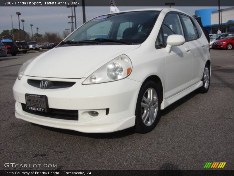 Taffeta White / Black 2007 Honda Fit Sport