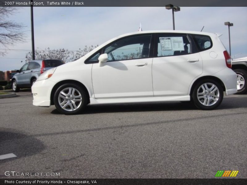 Taffeta White / Black 2007 Honda Fit Sport