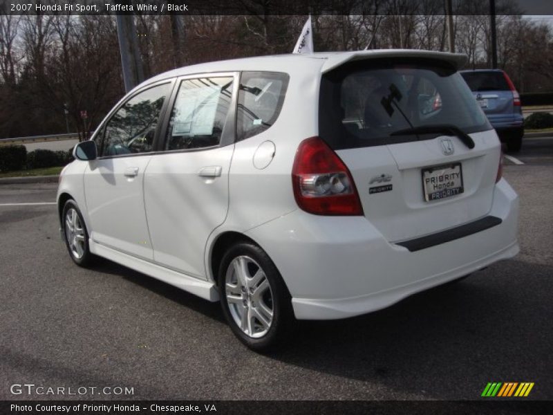 Taffeta White / Black 2007 Honda Fit Sport