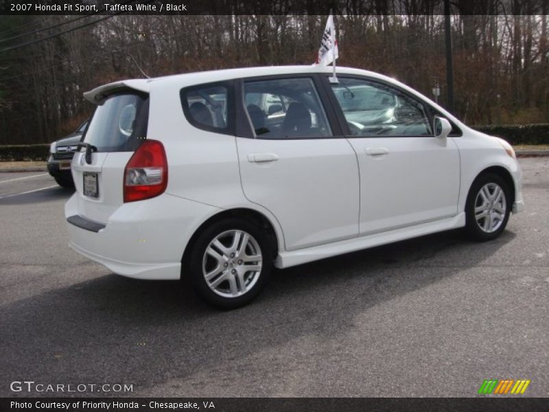 Taffeta White / Black 2007 Honda Fit Sport