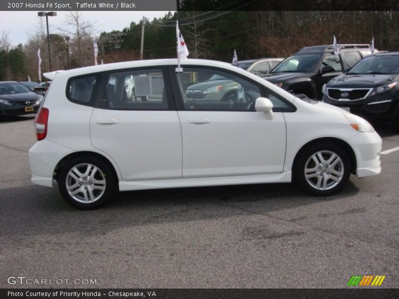 Taffeta White / Black 2007 Honda Fit Sport