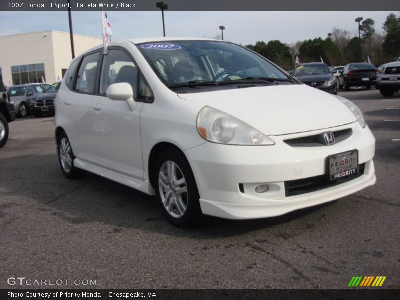 Taffeta White / Black 2007 Honda Fit Sport