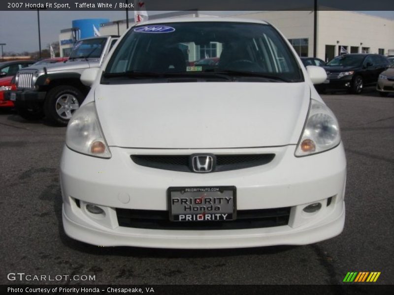 Taffeta White / Black 2007 Honda Fit Sport