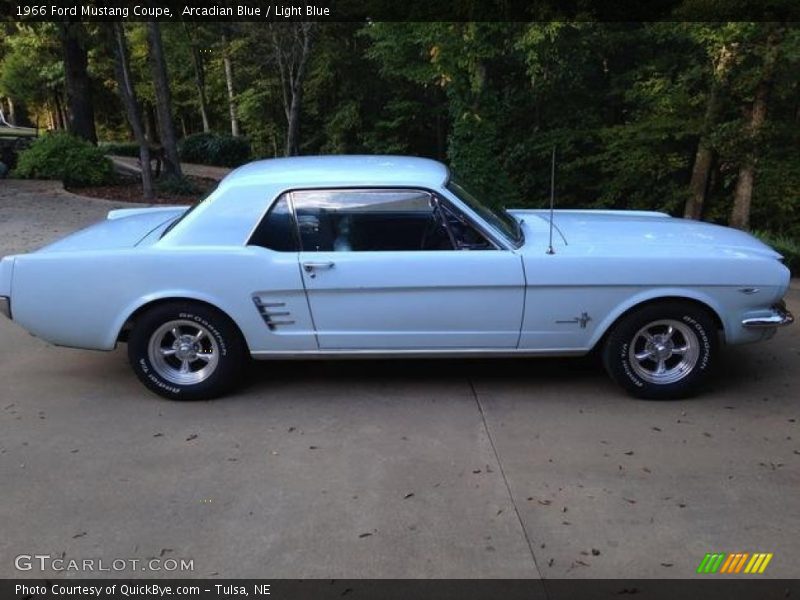 Arcadian Blue / Light Blue 1966 Ford Mustang Coupe