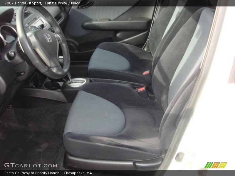 Taffeta White / Black 2007 Honda Fit Sport