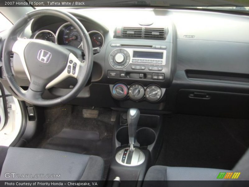 Taffeta White / Black 2007 Honda Fit Sport