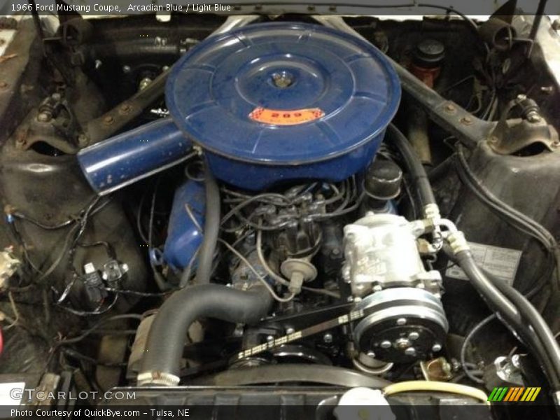 Arcadian Blue / Light Blue 1966 Ford Mustang Coupe