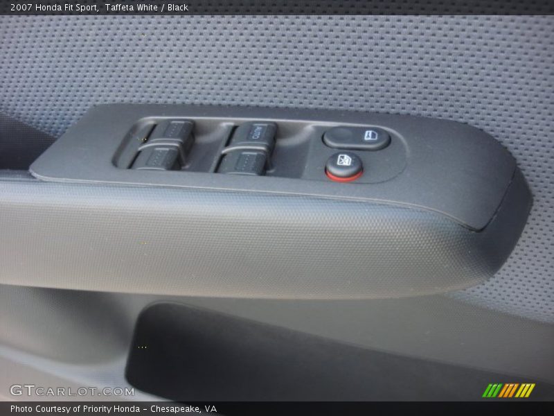 Taffeta White / Black 2007 Honda Fit Sport