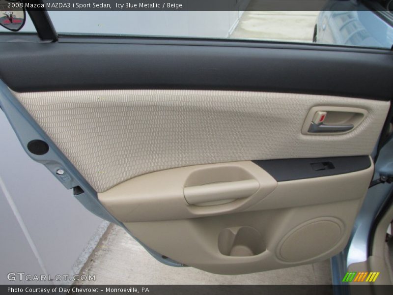 Icy Blue Metallic / Beige 2008 Mazda MAZDA3 i Sport Sedan
