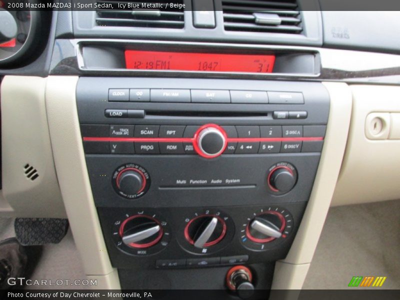 Icy Blue Metallic / Beige 2008 Mazda MAZDA3 i Sport Sedan