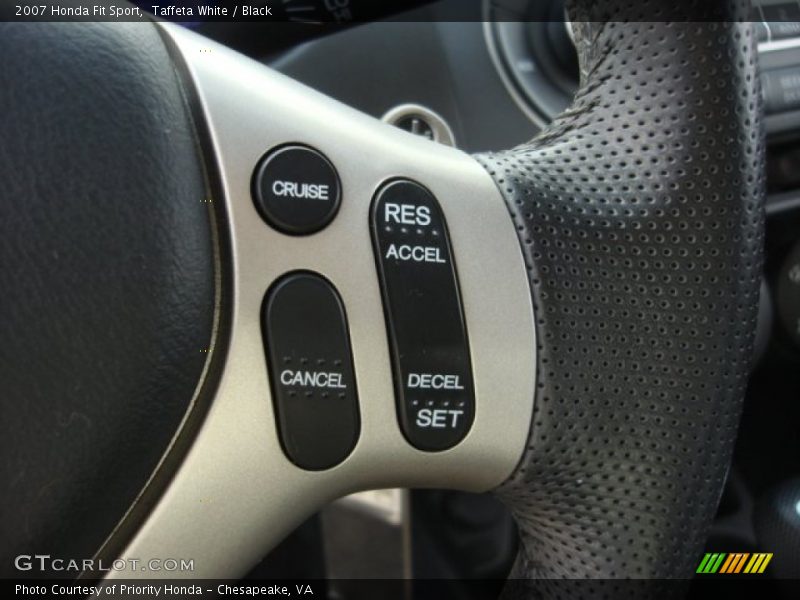Taffeta White / Black 2007 Honda Fit Sport