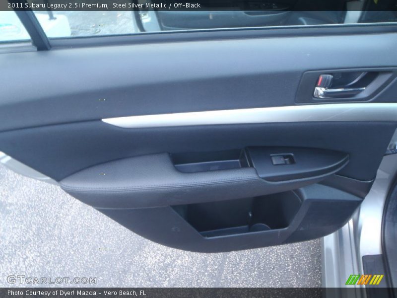 Steel Silver Metallic / Off-Black 2011 Subaru Legacy 2.5i Premium