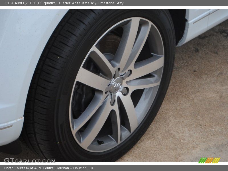 Glacier White Metallic / Limestone Gray 2014 Audi Q7 3.0 TFSI quattro