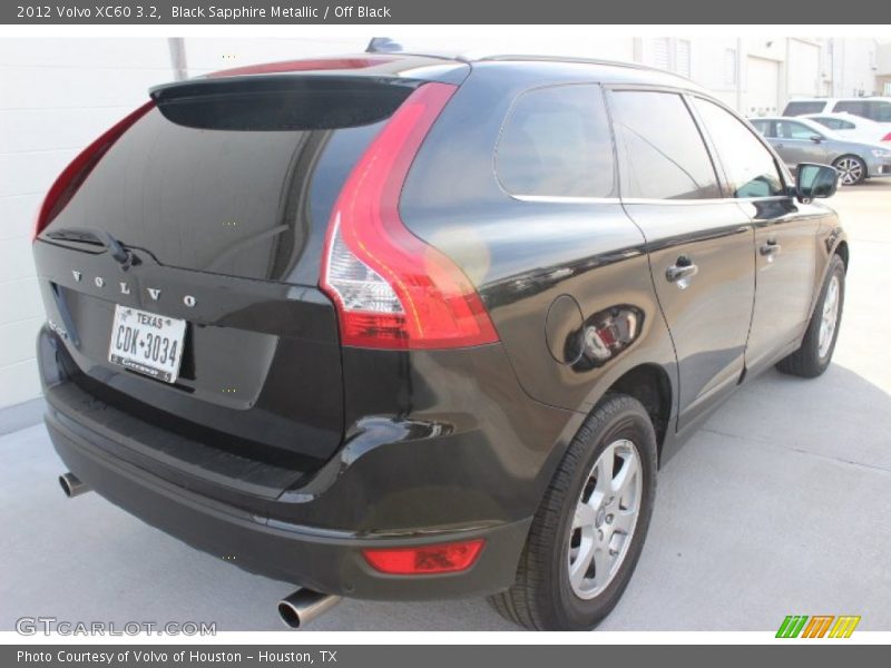 Black Sapphire Metallic / Off Black 2012 Volvo XC60 3.2