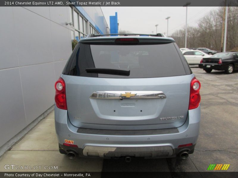 Silver Topaz Metallic / Jet Black 2014 Chevrolet Equinox LTZ AWD