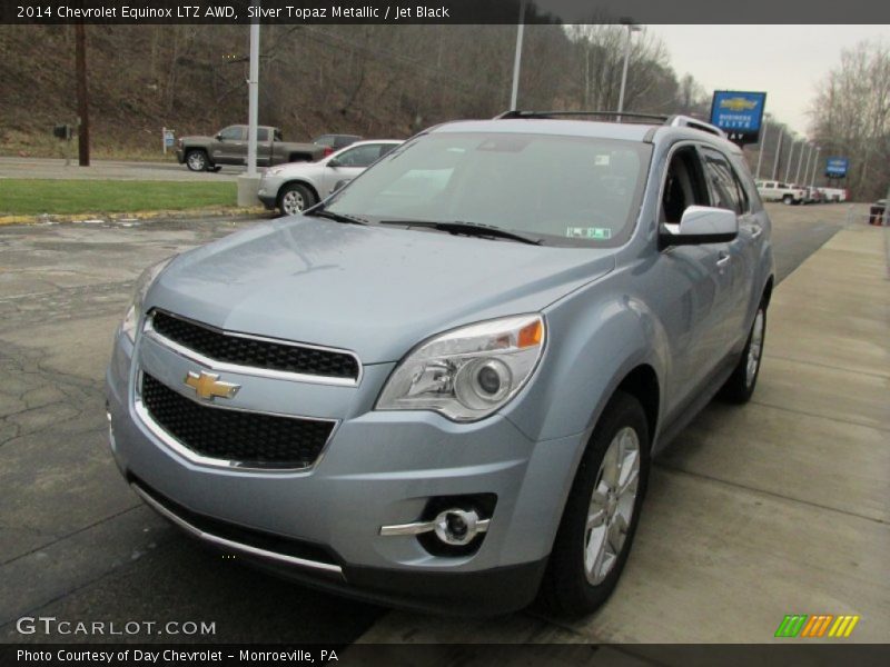 Silver Topaz Metallic / Jet Black 2014 Chevrolet Equinox LTZ AWD