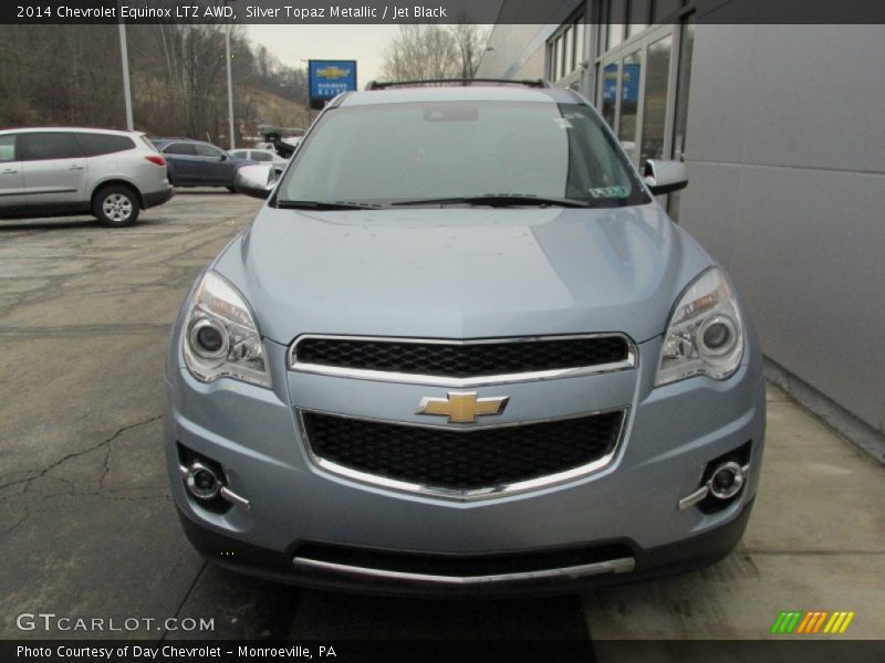 Silver Topaz Metallic / Jet Black 2014 Chevrolet Equinox LTZ AWD
