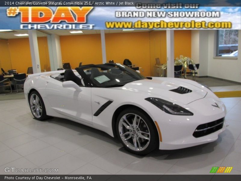 Arctic White / Jet Black 2014 Chevrolet Corvette Stingray Convertible Z51