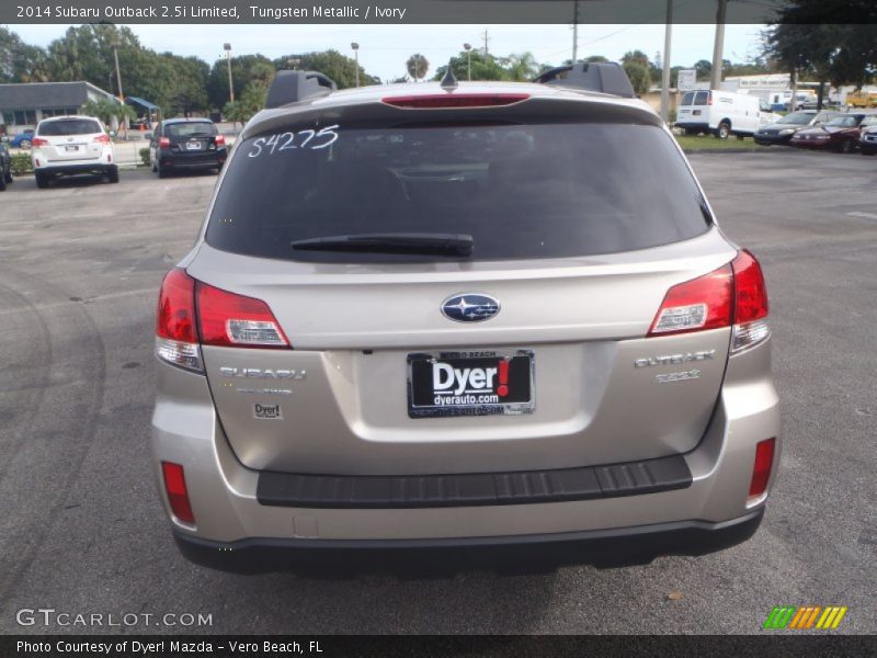 Tungsten Metallic / Ivory 2014 Subaru Outback 2.5i Limited