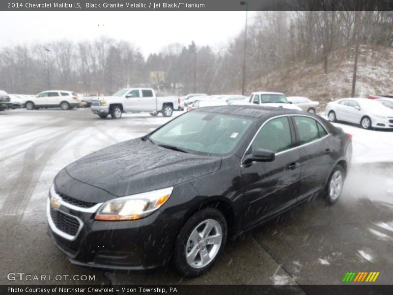 Black Granite Metallic / Jet Black/Titanium 2014 Chevrolet Malibu LS