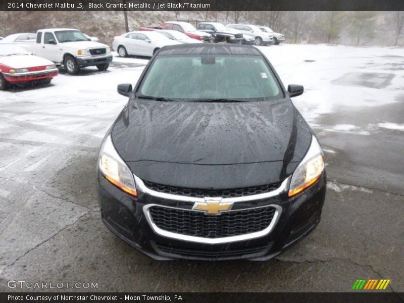 Black Granite Metallic / Jet Black/Titanium 2014 Chevrolet Malibu LS