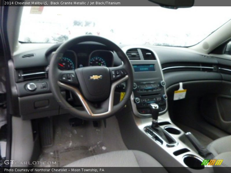 Black Granite Metallic / Jet Black/Titanium 2014 Chevrolet Malibu LS