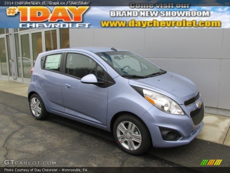 Grape Ice / Silver/Silver 2014 Chevrolet Spark LS