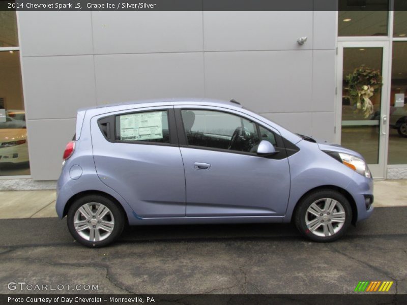 Grape Ice / Silver/Silver 2014 Chevrolet Spark LS