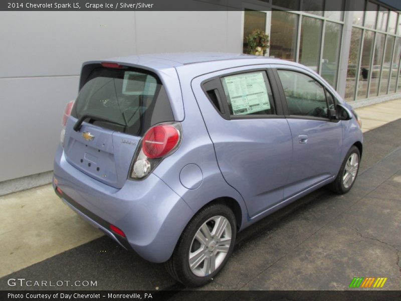 Grape Ice / Silver/Silver 2014 Chevrolet Spark LS