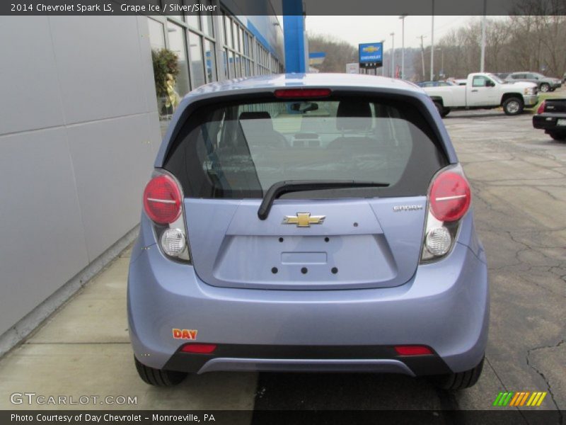 Grape Ice / Silver/Silver 2014 Chevrolet Spark LS