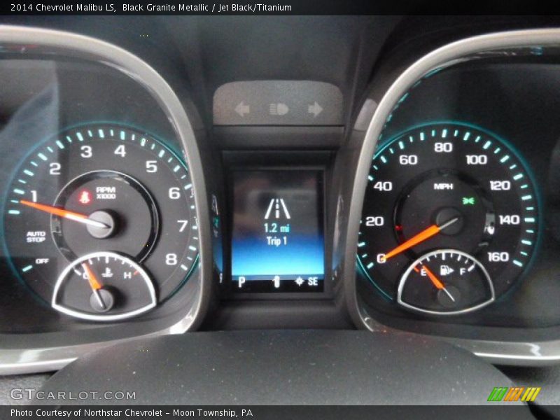 Black Granite Metallic / Jet Black/Titanium 2014 Chevrolet Malibu LS