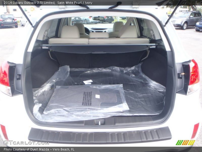 Satin White Pearl / Ivory 2014 Subaru Outback 2.5i Limited
