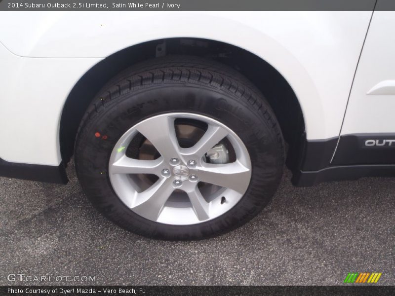 Satin White Pearl / Ivory 2014 Subaru Outback 2.5i Limited
