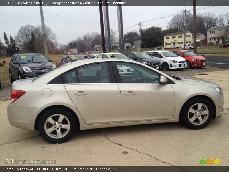 Champagne Silver Metallic / Medium Titanium 2013 Chevrolet Cruze LT