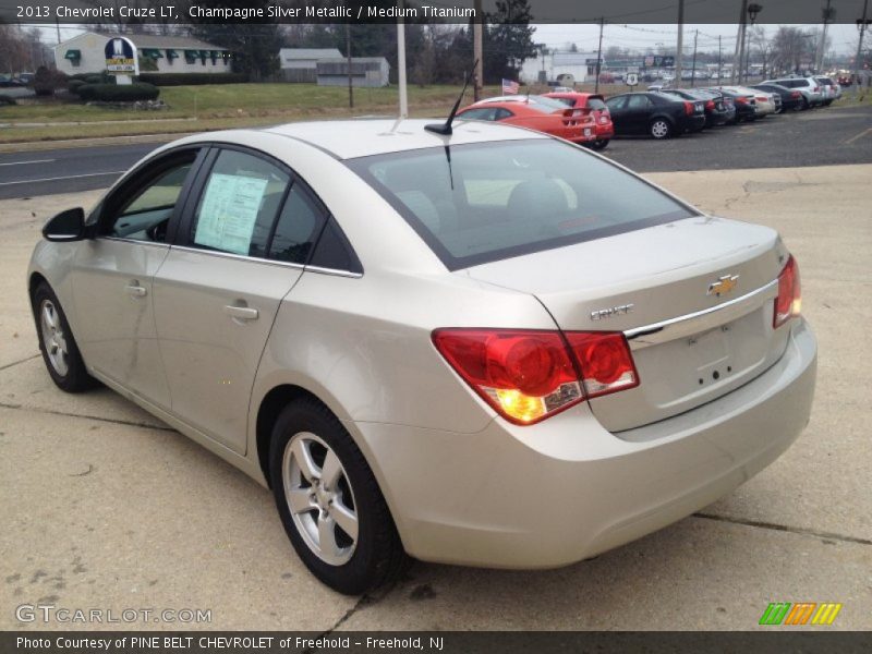 Champagne Silver Metallic / Medium Titanium 2013 Chevrolet Cruze LT