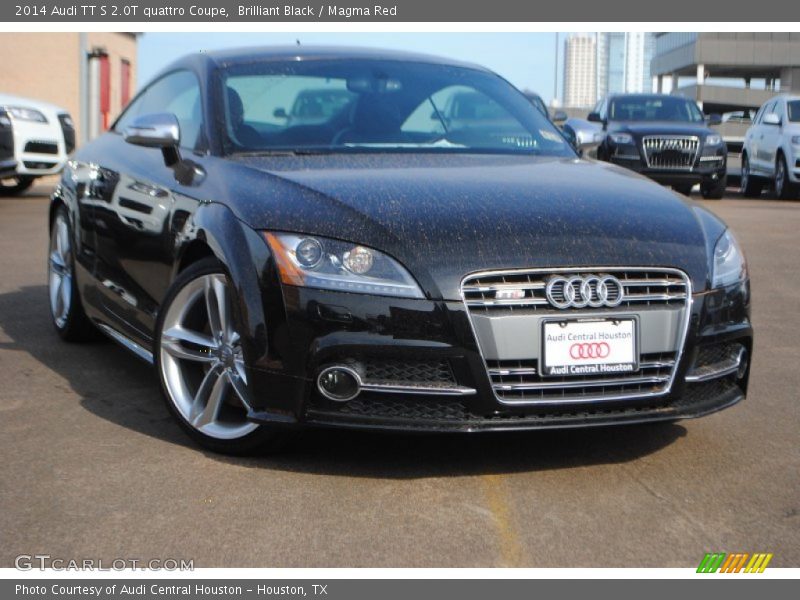 Brilliant Black / Magma Red 2014 Audi TT S 2.0T quattro Coupe