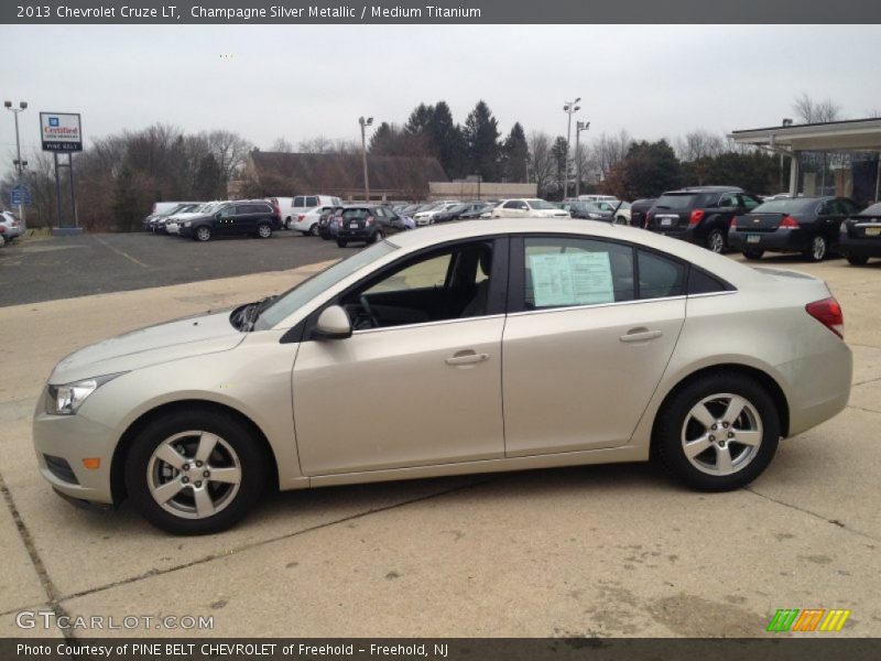 Champagne Silver Metallic / Medium Titanium 2013 Chevrolet Cruze LT