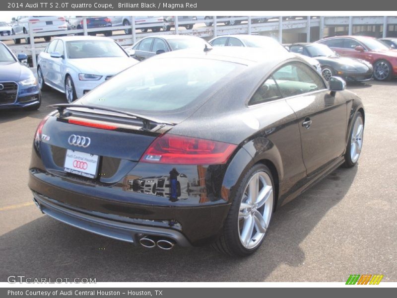 Brilliant Black / Magma Red 2014 Audi TT S 2.0T quattro Coupe