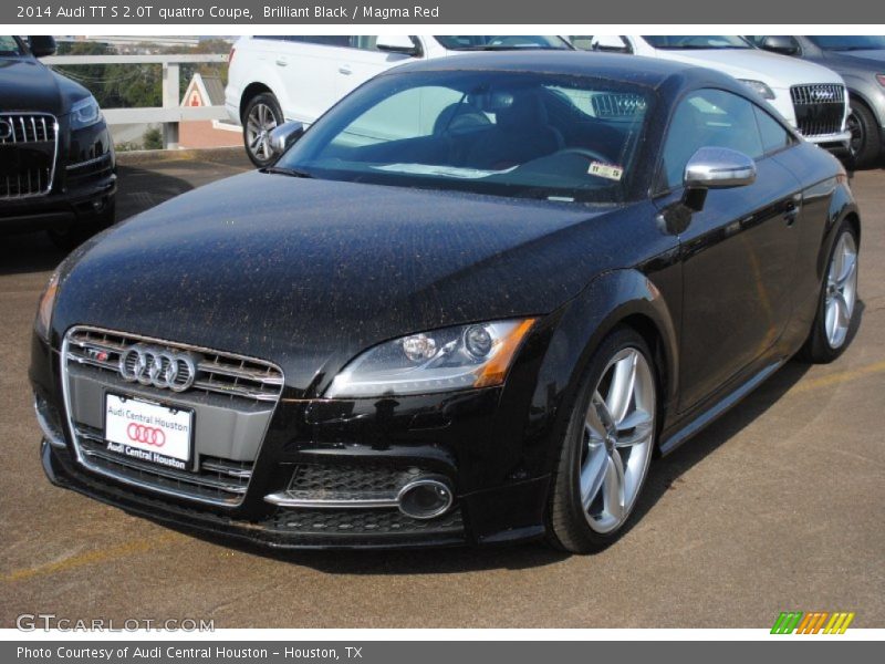 Brilliant Black / Magma Red 2014 Audi TT S 2.0T quattro Coupe