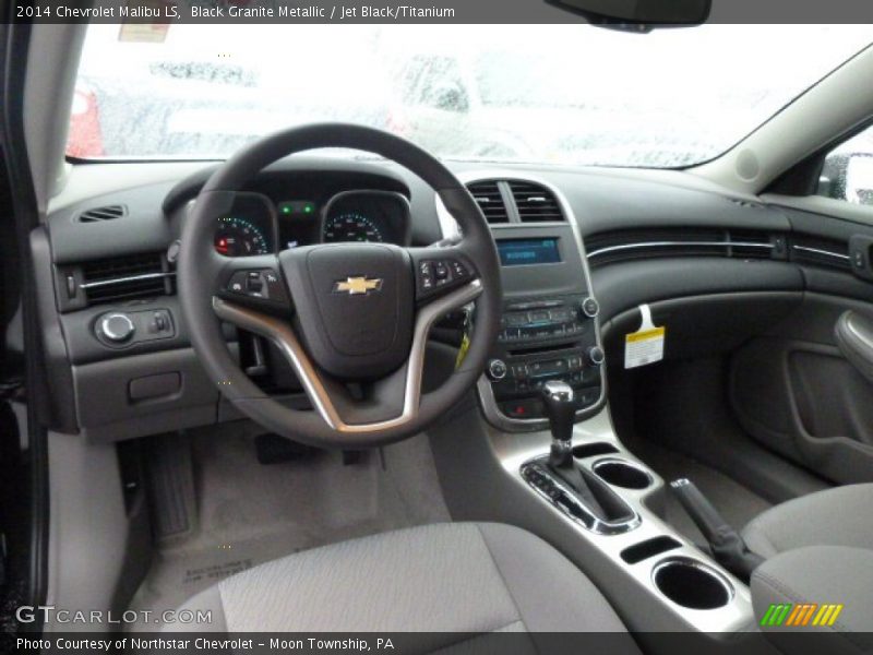Black Granite Metallic / Jet Black/Titanium 2014 Chevrolet Malibu LS