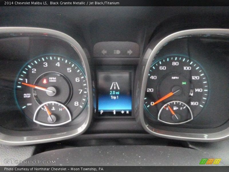 Black Granite Metallic / Jet Black/Titanium 2014 Chevrolet Malibu LS
