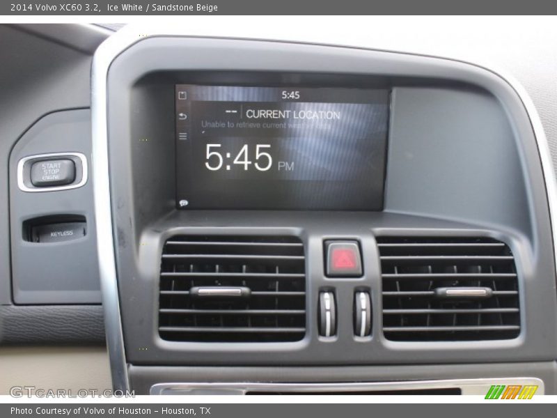 Ice White / Sandstone Beige 2014 Volvo XC60 3.2